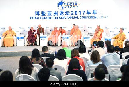 (170326) -- BOAO, 26. März 2017 -- Ein Dialog mit religiösen Führern findet während der Boao Forum for Asia Annual Conference 2017 in Boao, Südchinas Provinz Hainan, 26. März 2017 statt. ) (LB) CHINA-BOAO-BFA-FORUM-RELIGIOUS LEADERS (CN) ZhaoxYingquan PUBLICATIONxNOTxINxCHN Boao März 26 2017 ein Dialog mit religiösen Führern IST Held während der Boao Forum for Asia Jahreskonferenz 2017 in Boao Südchina Provinz S Hainan März 26 2017 LB China Boao BfA Forum Religious Leaders CN ZhaoxYingquan PUBLATxCHINxN Stockfoto