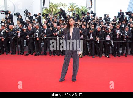 (170524) -- CANNES, 24. Mai 2017 -- das chinesische Model Liu Wen nimmt am 70. Jahrestag der Filmfestspiele in Cannes, Frankreich, am 23. Mai 2017 Teil. ) (Jmmn) FRANCE-CANNES-FILM FESTIVAL-70th ANNIVERSARY-RED CARPET XuxJinquan PUBLICATIONxNOTxINxCHN Cannes 24. Mai 2017 Chinesisches Model Liu Wen nimmt an der 70. JAHRESTAG der Cannes Film Festival in Cannes Frankreich 23. Mai 2017 jmmn France Cannes Film Festival 70th anniversary Red Carpet XuxJinquan PUNOBLATINxCHN Stockfoto