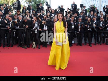 (170524) -- CANNES, 24. Mai 2017 -- Schauspielerin Shu Qi nimmt am 70. Jahrestag der Filmfestspiele in Cannes, Frankreich, am 23. Mai 2017 Teil. ) (Jmmn) FRANCE-CANNES-FILM FESTIVAL-70th ANNIVERSARY-RED CARPET XuxJinquan PUBLICATIONxNOTxINxCHN Cannes 24. Mai 2017 Schauspielerin Shu Qi nimmt an der 70. Jahrestag der Cannes Film Festival in Cannes Frankreich 23. Mai 2017 jmmn France Cannes Film Festival 70th anniversary Red Carpet XuxJinquan PUBLICATINxTCHN Teil Stockfoto