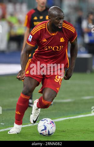 Rom, Latium. September 2023. Romelu Lukaku von Roma beim Spiel der Serie A zwischen Roma und Mailand im Olympiastadion, Italien, 1. September 2023. Quelle: massimo insabato/Alamy Live News Stockfoto