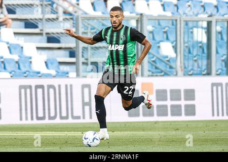 Reggio Emilia, Italien. September 2023. Jeremy Toljan (Sassuolo) während des Spiels US Sassuolo gegen Hellas Verona FC, italienischer Fußball-Serie A in Reggio Emilia, Italien, 01. September 2023 Credit: Independent Photo Agency/Alamy Live News Stockfoto