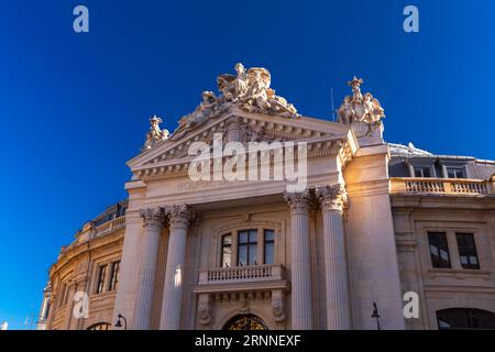 Paris, Frankreich - 24. Januar 2022: Die Bourse de Commerce ist der Pariser Ausstellungsort der Pinault Collection, der ehemaligen Weizenbörse Stockfoto