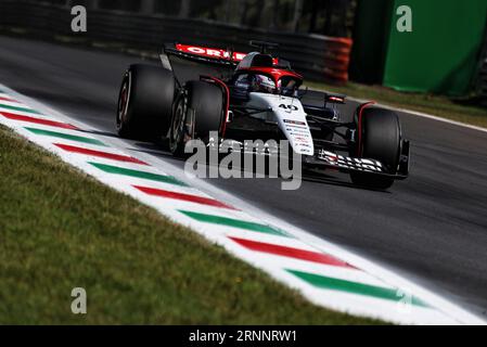 Monza, Italien. September 2023. Liam Lawson (NZL) AlphaTauri AT04. Formel-1-Weltmeisterschaft, großer Preis von Italien, Rd 15, Samstag, 2. September 2023. Monza Italien. Quelle: James Moy/Alamy Live News Stockfoto