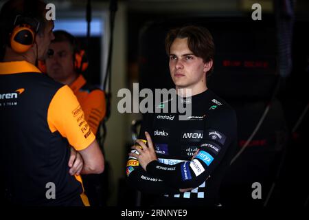 Monza, Italien. September 2023. Oscar PiNG(aus) McLaren. 02.09.2023. Formel-1-Weltmeisterschaft, Rd 15, Grand Prix Von Italien, Monza, Italien, Qualifizierender Tag. Auf dem Foto sollte Folgendes stehen: XPB/Press Association Images. Quelle: XPB Images Ltd/Alamy Live News Stockfoto
