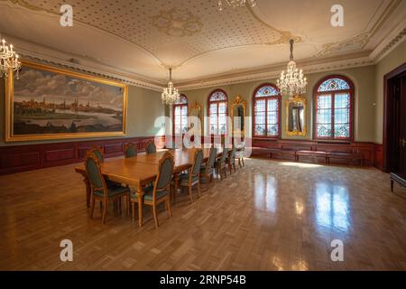 Lubeck Hall im House of the Black Heads Interior - Riga, Lettland Stockfoto