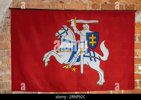 Historische nationale Flagge Litauens Stockfoto