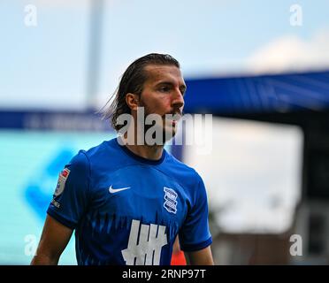 September 2023; St Andrews, Birmingham, West Midlands, England; EFL Championship Football, Birmingham City versus Millwall; Ivan Sunjic of Birmingham Stockfoto