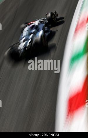 Monza, Italien. September 2023. Liam Lawson (NZL) AlphaTauri AT04. Formel-1-Weltmeisterschaft, großer Preis von Italien, Rd 15, Samstag, 2. September 2023. Monza Italien. Quelle: James Moy/Alamy Live News Stockfoto