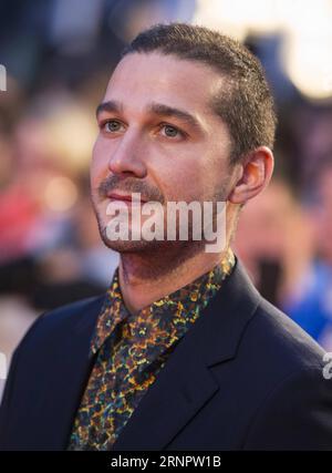 (170908) -- TORONTO, 8. September 2017 -- Schauspieler Shia LaBeouf nimmt an der Premiere des Films Borg/McEnroe während des Toronto International Film Festival 2017 in Toronto, Kanada, am 7. September 2017 Teil. Das Toronto International Film Festival (TIFF) 2017 startete am Donnerstag mit rund 340 Filmen, die bis zum 17. September gezeigt wurden. CANADA-TORONTO-FILM FESTIVAL-OPENING ZouxZheng PUBLICATIONxNOTxINxCHN Stockfoto