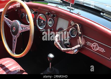MGB auf der Greenbrae Car Show California Stockfoto
