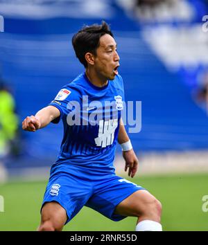 September 2023; St Andrews, Birmingham, West Midlands, England; EFL Championship Football, Birmingham City versus Millwall; Koji Miyoshi aus Birmingham Stockfoto