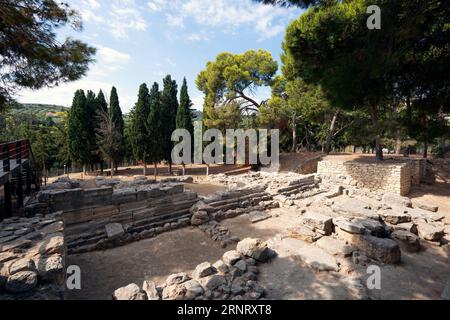 Ruinen des königlichen Palastes von Knossos minoische Zivilisten-Periode Korridor der Prozession Stockfoto