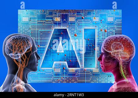 Symbol Photo, ChatGBT, AI, OpenAI, Chatbot, Künstliche Intelligenz, IT-System, Computerwissenschaft, IT-Technologie, Computersystem, Software Stockfoto