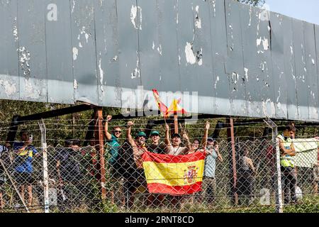 Monza, Italien. September 2023. Zuschauer, F1 Grand Prix of Italy beim Autodromo Nazionale Monza am 2. September 2023 in Monza, Italien. (Foto von HIGH TWO) Credit: dpa/Alamy Live News Stockfoto