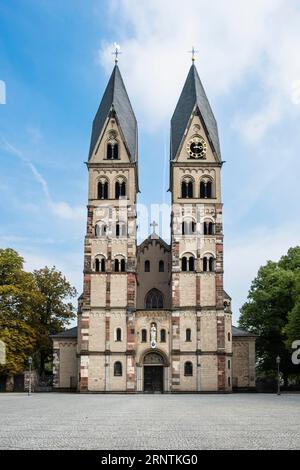 St. Kastor Basilika in Koblenz, Deutschland Stockfoto