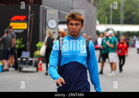 Alexander Albon (IND) Williams FW45 am Samstag, den 2. September 2023, FORMEL 1 PIRELLI GRAN PREMIO D’ITALIA 2023 – 1. September bis 3. September Monza, MB, ITALIEN Stockfoto