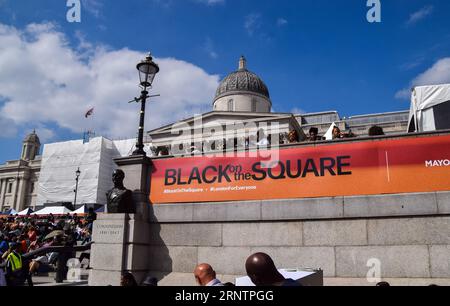 London, Großbritannien. September 2023. Black on the Square 2023 im Trafalgar Square, einer Veranstaltung, die die Kultur und Kreativität von Black feiert. Quelle: Vuk Valcic/Alamy Live News Stockfoto