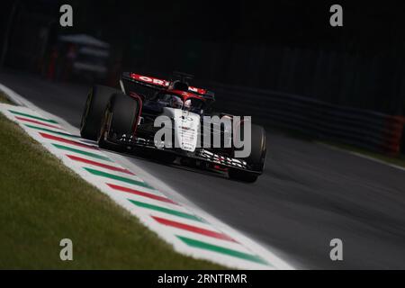 Monza, Italien. September 2023. Liam Lawson aus New Zeland, der 40 den Scuderia AlphaTauri AT04 Honda RBPT während der Formel 1 Pirelli GP d’Italia fuhr. Quelle: Alessio Morgese/Alessio Morgese/Emage/Alamy Live News Stockfoto
