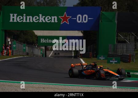 Monza, Italien. September 2023. Oscar PiNGaus Australien fuhr 81 das McLaren F1 Team MCL60 Mercedes während der Formel 1 Pirelli GP d'Italia. Quelle: Alessio Morgese/Alessio Morgese/Emage/Alamy Live News Stockfoto