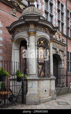 Das große Waffenlager in Danzig, Detail. Polen. Sehenswürdigkeiten Danzig. Stockfoto