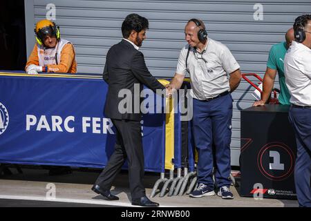 BEN SULAYEM Mohammed (vae), Präsident der FIA, Portrait während der Formel 1 Pirelli Grand Premio dÂ&#x80;&#x99;Italia Grand Prix 2023, 14. Runde der Formel-1-Weltmeisterschaft 2023 vom 1. Bis 3. September 2023 auf dem Autodromo Nazionale di Monza in Monza, Italien Credit: Independent Photo Agency/Alamy Live News Stockfoto