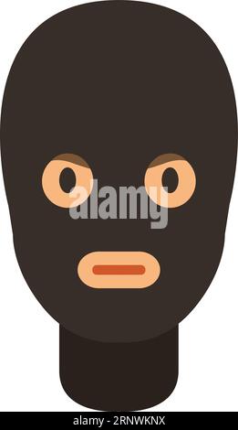 Balaclava Person Avatar. Krimineller Mann. Räuberkopf Stock Vektor