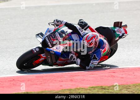 Barcelona, Spanien. September 2023. Iker Lecuona aus Spanien vom LCR Honda Castrol Team mit Honda während des Trainings des Moto GP Gran Premi Energi Monster de Catalunya auf dem Circuit de Barcelona-Catalunya in Barcelona. (Bild: © David Ramirez/DAX über ZUMA Press Wire) NUR REDAKTIONELLE VERWENDUNG! Nicht für kommerzielle ZWECKE! Stockfoto