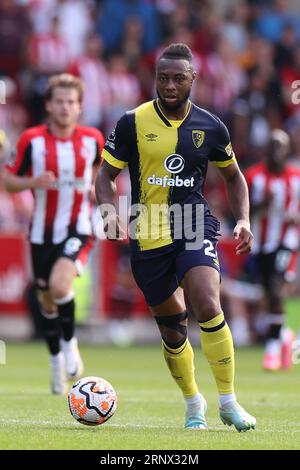 September 2023; Gtech Community Stadium, Brentford, London, England; Premier League Football, Brentford gegen Bournemouth; Antoine Semenyo aus Bournemouth Stockfoto