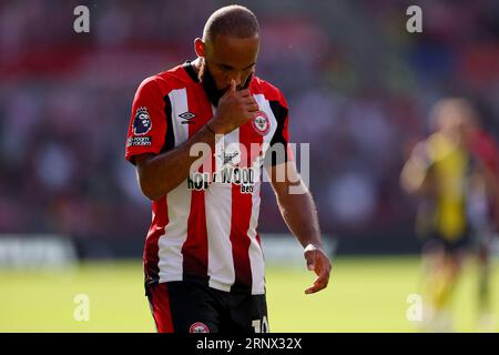 September 2023; Gtech Community Stadium, Brentford, London, England; Premier League Football, Brentford versus Bournemouth; Bryan Mbeumo of Brentford Stockfoto