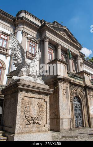 Urca, Rio de Janeiro, Brasilien: Erdkundemuseum (Museu de Ciencias da Terra), geologisches Museum, dessen Sammlung Mineralien und Fossilien umfasst Stockfoto