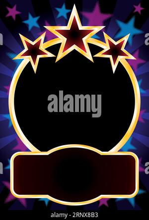 Poster für Zirkus oder andere Unterhaltungsveranstaltungen Stock Vektor