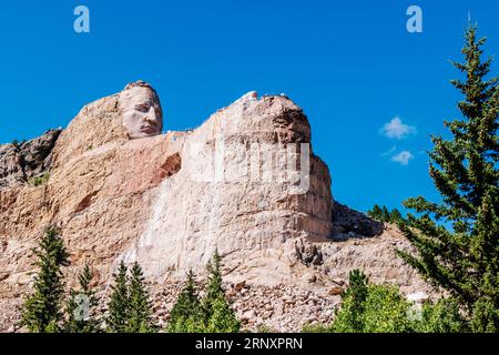 Crazy Horse Memorial; Custer City; South Dakota; USA Stockfoto