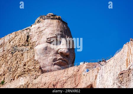 Crazy Horse Memorial; Custer City; South Dakota; USA Stockfoto