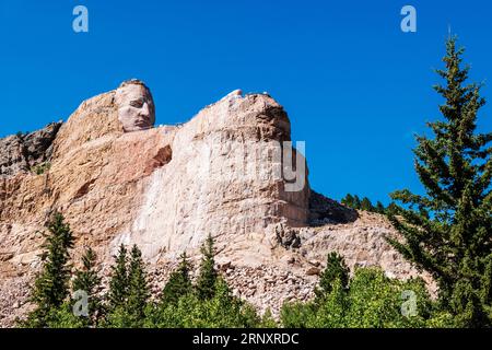 Crazy Horse Memorial; Custer City; South Dakota; USA Stockfoto