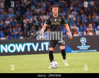 Neapel, Kampanien, Italien. September 2023. Während des italienischen Fußballspiels der Serie A SSC Napoli gegen SC Lazio am 02. September 2023 im Diego Armando Maradona Stadion in Neapel. Im Bild: .Amir Rrahmani von SSC Napoli (Credit Image: © Fabio Sasso/ZUMA Press Wire) NUR REDAKTIONELLER GEBRAUCH! Nicht für kommerzielle ZWECKE! Stockfoto