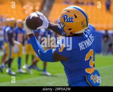 Pittsburgh, PA, USA. September 2023. Daejon Reynolds #3 während der Pitt Panthers vs. Wofford Terriers in Pittsburgh, PA. Jason Pohuski/CSM/Alamy Live News Stockfoto