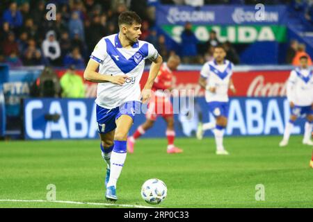 Buenos Aires, Argentinien. September 2023. Lautaro Giannetti von Velez Sarsfield während des Spiels für die 3. Runde des Argentinischen Liga Profesional de Fútbol Binance Cup im José Amalfitani Stadion ( Credit: Néstor J. Beremblum/Alamy Live News) Stockfoto