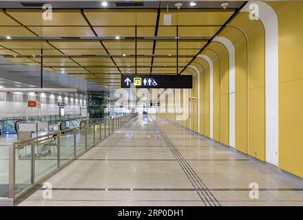 Im Inneren der Gärten bei der U-Bahnstation Bay MRT, Singapur Stockfoto