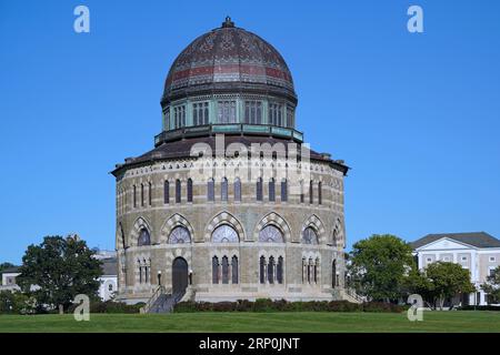 Nott Memorial Hall, ein nationales historisches Wahrzeichen am Union College in Schenectady Stockfoto