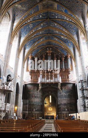 Im Inneren der Kathedrale Sainte-Cécile in Albi, Frankreich Stockfoto