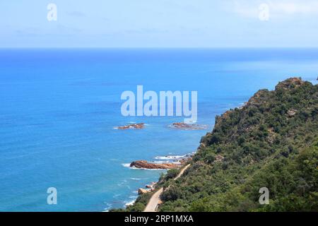 Das bergige Wandergebiet rund um cardedu auf sardinien Stockfoto