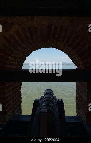 Festung Golubac an der Donau, Serbien Stockfoto