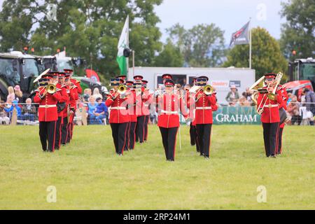 Am 31. August 2023 spielte die British Army Band Tidworth bei der Bucks County Show Stockfoto