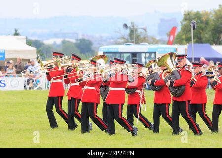 Am 31. August 2023 spielte die British Army Band Tidworth bei der Bucks County Show Stockfoto