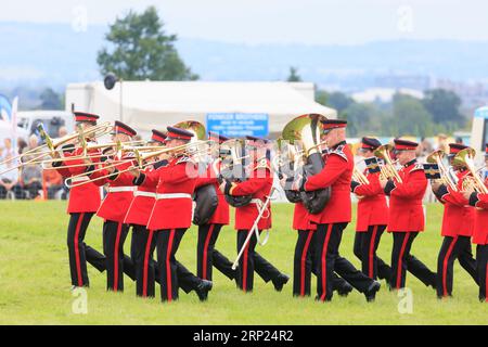 Am 31. August 2023 spielte die British Army Band Tidworth bei der Bucks County Show Stockfoto
