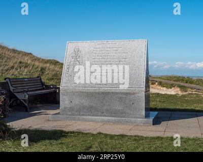 RAF Bomber Command Memorial auf Beachy Head, Beachy Head Rd, Eastbourne, East Sussex, UK. Stockfoto