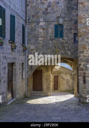 Porta San Michele, Santa Fiora, Provinz Grosseto, Italien Stockfoto