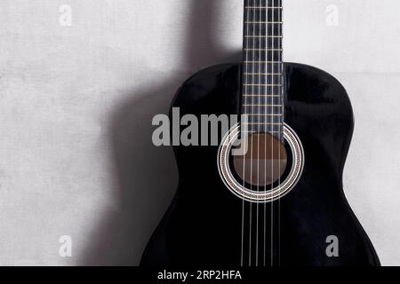 Draufsicht Gitarre Stockfoto