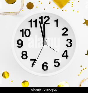 2020 Uhr für die Feier des neuen Jahres aus nächster Nähe Stockfoto