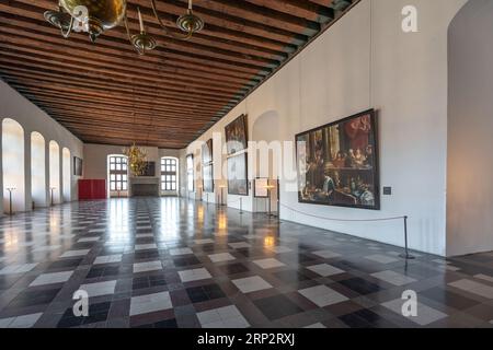 Toller Ballsaal im Kronborg Castle Interior - Helsingor, Dänemark Stockfoto